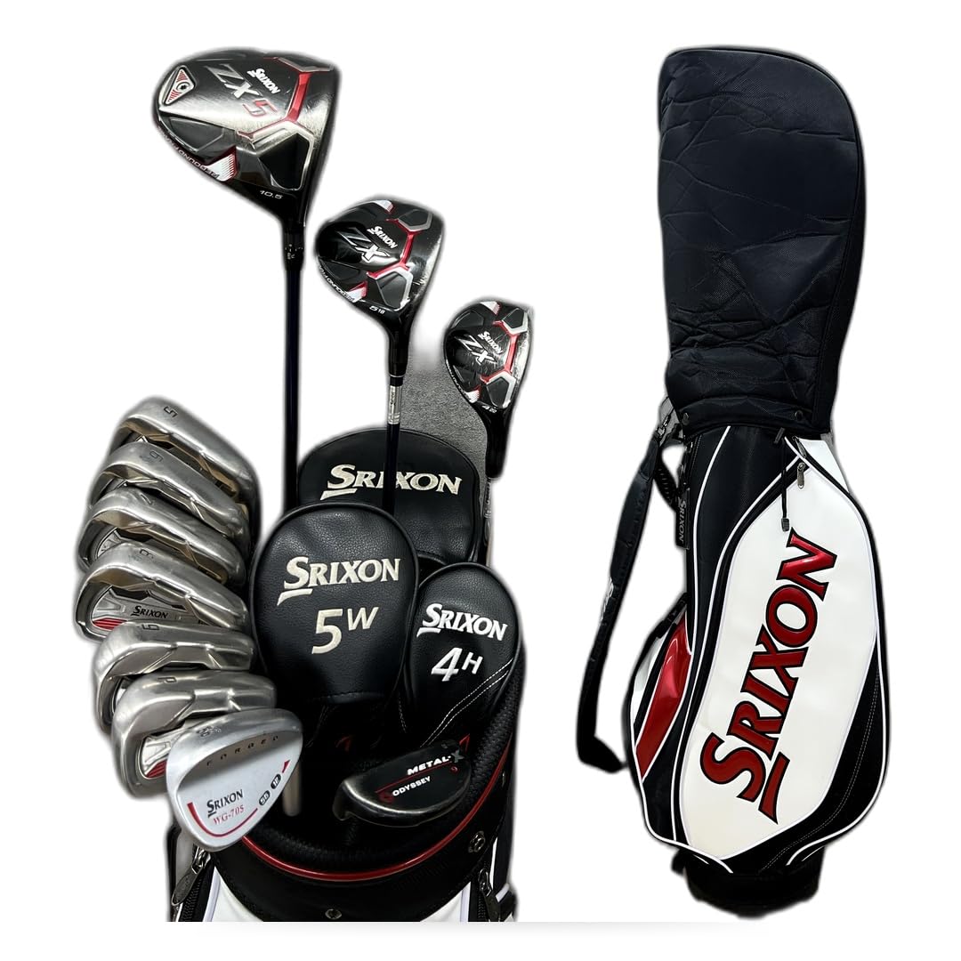 キャディバッグ新品　SRIXON ZX5 スリクソン　メンズゴルフクラブセット Amazon.co.jp: 【SRIXONセット】【中古】ゴルフクラブセット メンズ